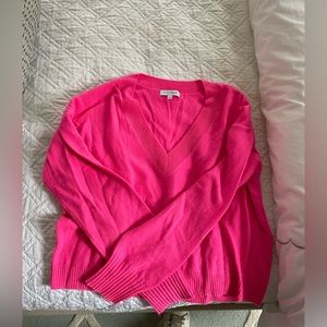 Intermix Hot pink cashmere sweater
